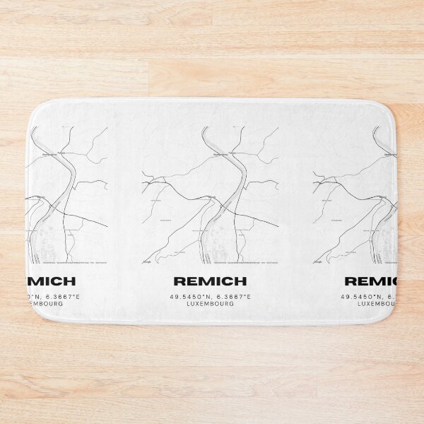 Item preview, Remich Luxembourg Minimalist City Map Art Print designed and sold by RM-Journey.