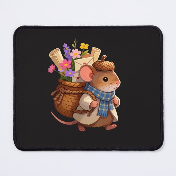 Item preview, Woodland Mouse Postman Sticker | Cozy Cottagecore Forest Friend designed and sold by AillustriaAK.