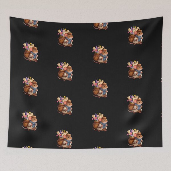 Item preview, Woodland Mouse Postman Sticker | Cozy Cottagecore Forest Friend designed and sold by AillustriaAK.