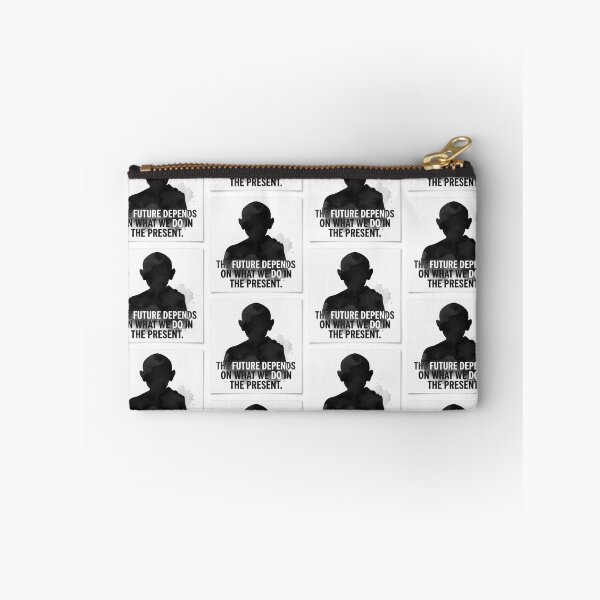 Item preview, Gandhi Inspired Silhouette Watercolour Artwork – Quote - The Future Depends on What We Do in the Present designed and sold by Donsean22.