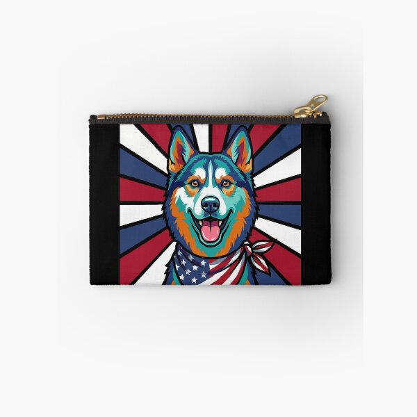 Item preview, Alaskan Husky 4th of July Dog – Patriotic USA Puppy Gift designed and sold by The Real Life Symphony.