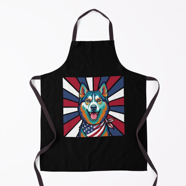 Item preview, Alaskan Husky 4th of July Dog – Patriotic USA Puppy Gift designed and sold by The Real Life Symphony.