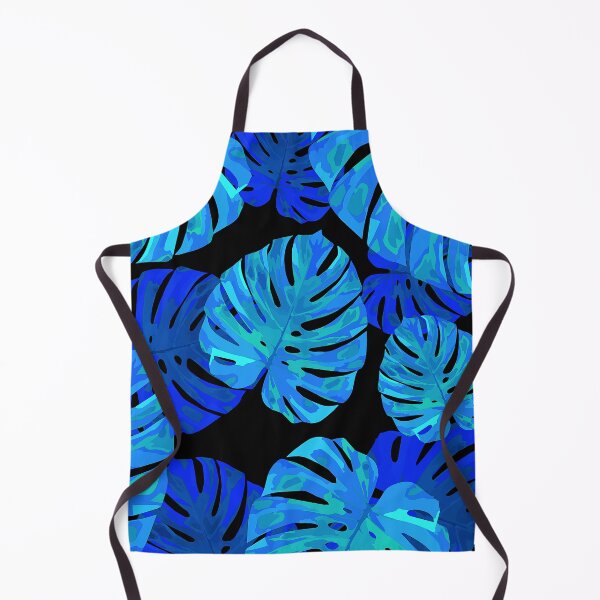 Item preview, Blue And Aqua Tropical Monstera Palm Leaves Pattern designed and sold by DEC02.