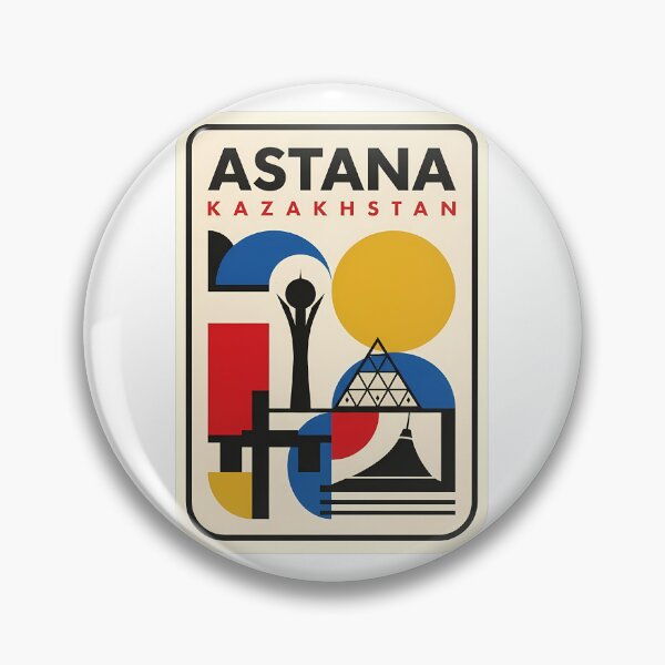 Item preview, Astana Kazakhstan Modern Geometric City Landmarks designed and sold by k3rstman1.