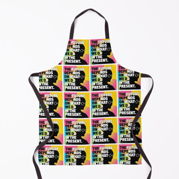 Item preview, Gandhi Inspired Silhouette Pop Art Artwork – Quote - The Future Depends on What We Do in the Present designed and sold by Donsean22.