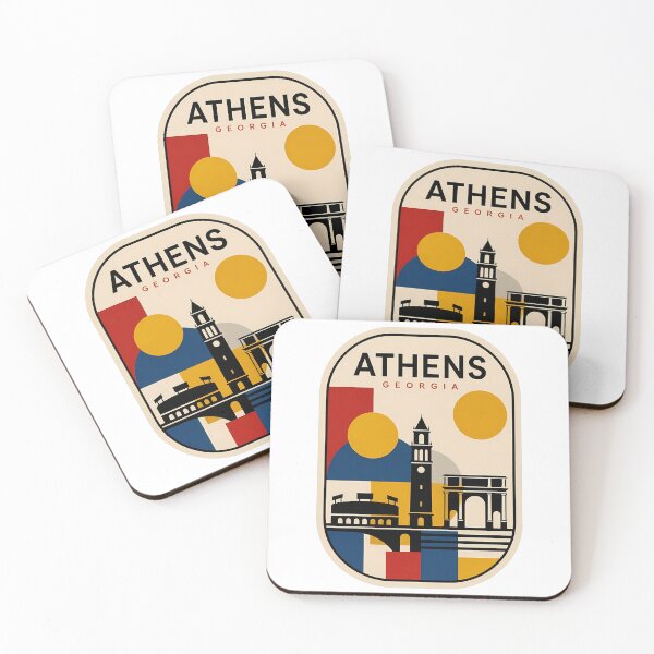 Item preview, Athens Georgia Retro Geometric City Skyline designed and sold by k3rstman1.