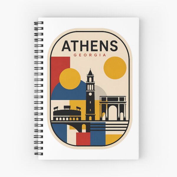 Item preview, Athens Georgia Retro Geometric City Skyline designed and sold by k3rstman1.