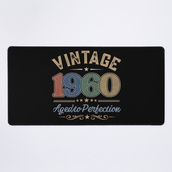 Item preview, Vintage 1960 Aged to Perfection Retro Birthday Design | Born in 1960 | Embroidered Denim Style designed and sold by Silaris Designs.