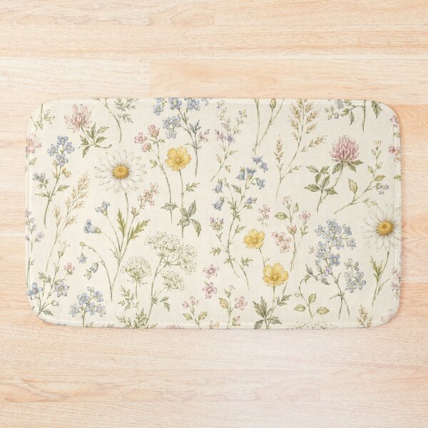 Item preview, Vintage Wildflower Meadow Seamless Pattern designed and sold by Owcomm.
