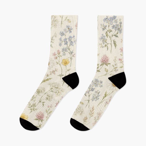Item preview, Vintage Wildflower Meadow Seamless Pattern designed and sold by Owcomm.