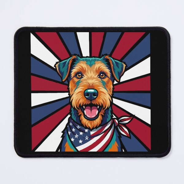 Item preview, Airedale Terrier 4th of July Dog – Patriotic USA Puppy Gift designed and sold by The Real Life Symphony.