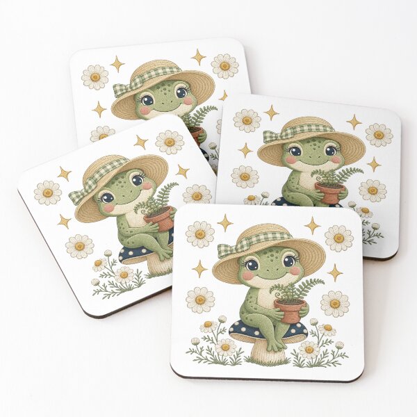 Item preview, Garden Frog Sticker | Frog Society designed and sold by The Silly goose country club.