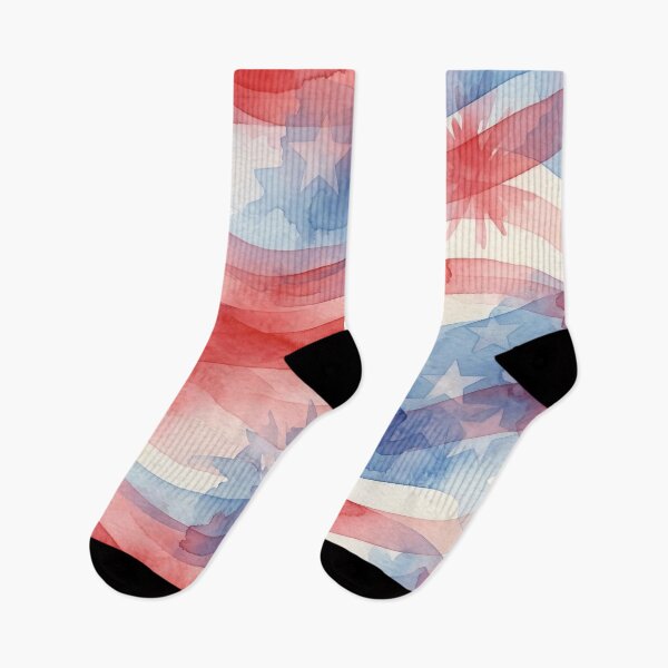 Item preview, Stars and Stripes Watercolor Waves designed and sold by LibertyForge-Co.