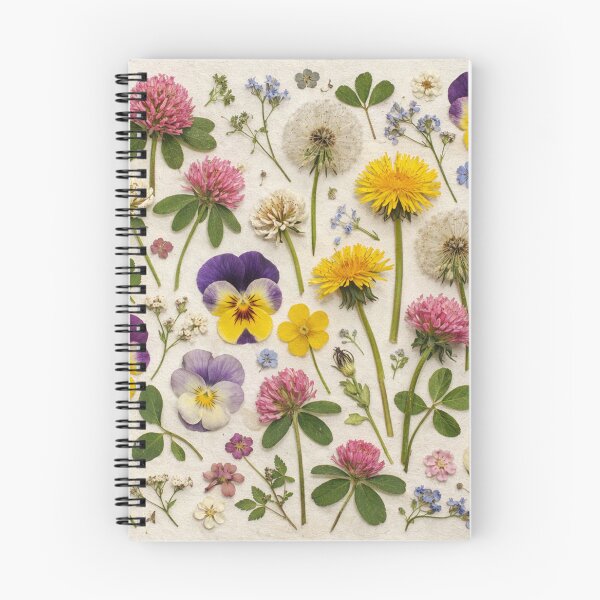 Item preview, Pressed Wildflowers Flat Lay Pattern designed and sold by Owcomm.