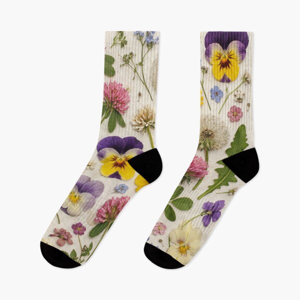 Item preview, Pressed Wildflowers Flat Lay Pattern designed and sold by Owcomm.
