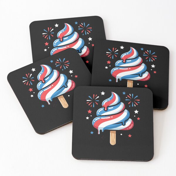 Item preview, Funny Funny Patriotic Ice Pop Fireworks Fourth Of July Art designed and sold by elderberry.