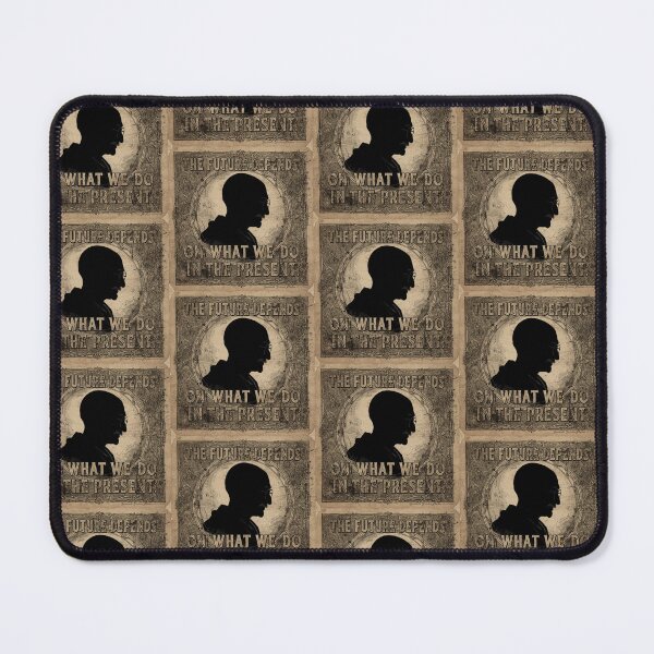 Item preview, Gandhi Inspired Silhouette Artwork – Quote - The Future Depends on What We Do in the Present designed and sold by Donsean22.