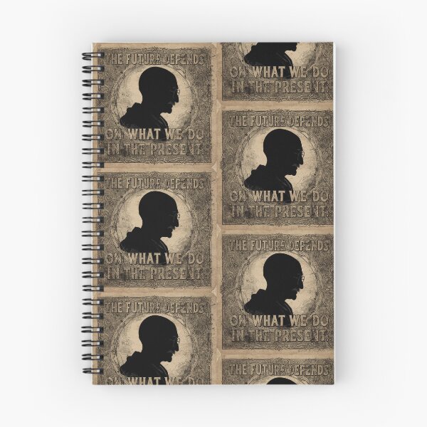 Item preview, Gandhi Inspired Silhouette Artwork – Quote - The Future Depends on What We Do in the Present designed and sold by Donsean22.