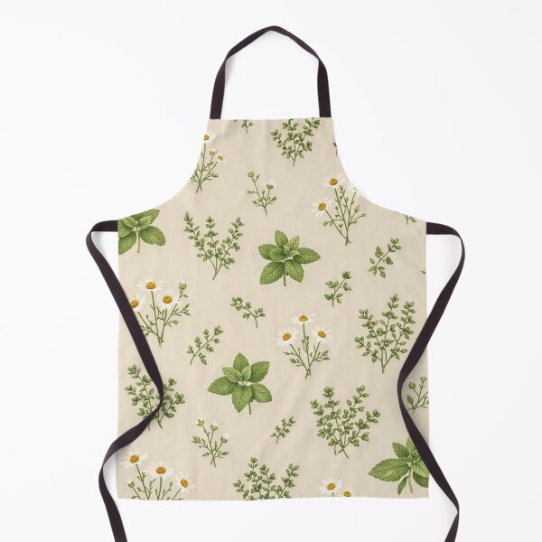 Item preview, Vintage Botanical Herbs and Daisies Seamless Pattern designed and sold by Owcomm.