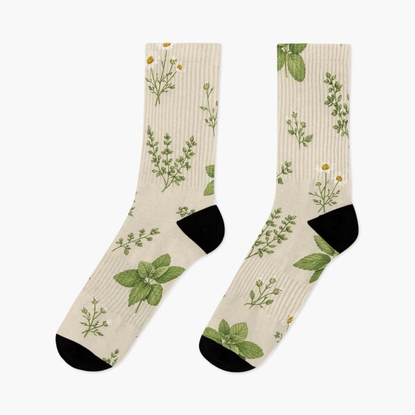 Item preview, Vintage Botanical Herbs and Daisies Seamless Pattern designed and sold by Owcomm.