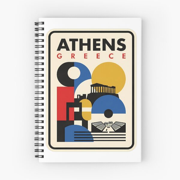 Item preview, Modern Geometric Athens Greece Acropolis Parthenon designed and sold by k3rstman1.