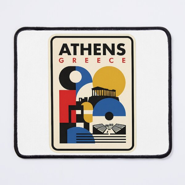 Item preview, Modern Geometric Athens Greece Acropolis Parthenon designed and sold by k3rstman1.