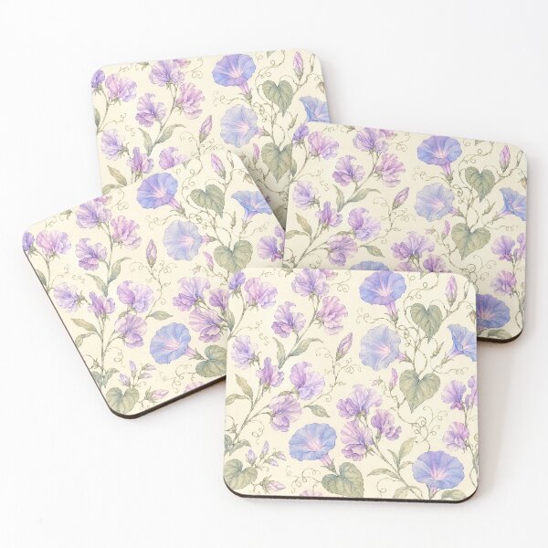 Item preview, Vintage Botanical Morning Glory and Sweet Pea Pattern designed and sold by Owcomm.