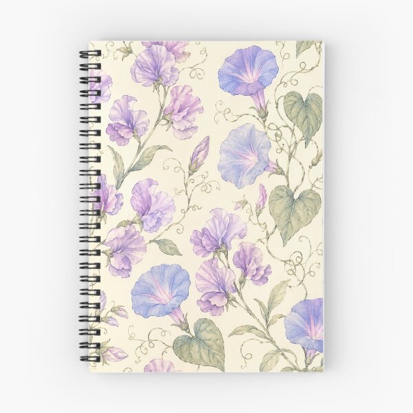 Item preview, Vintage Botanical Morning Glory and Sweet Pea Pattern designed and sold by Owcomm.