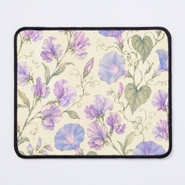 Item preview, Vintage Botanical Morning Glory and Sweet Pea Pattern designed and sold by Owcomm.
