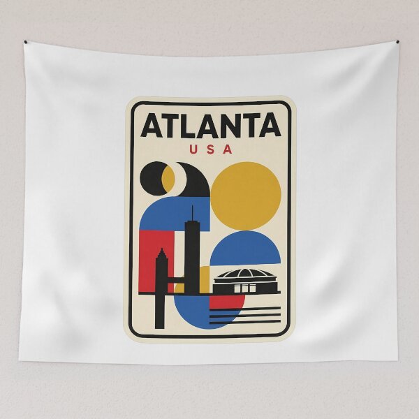 Item preview, Mid Century Modern Atlanta Georgia City Skyline designed and sold by k3rstman1.