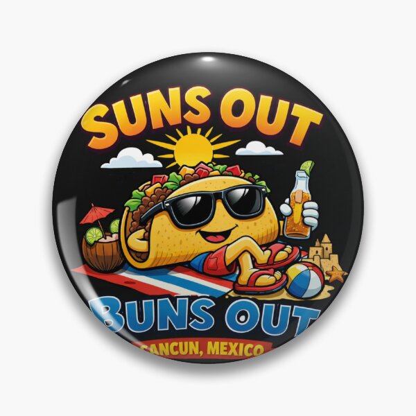 Item preview, Cancun Mexico Vacation Buns Out Relaxing Character designed and sold by Tsugraf Designs.