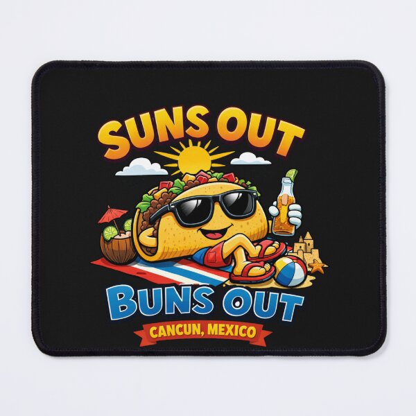 Item preview, Cancun Mexico Vacation Buns Out Relaxing Character designed and sold by Tsugraf Designs.