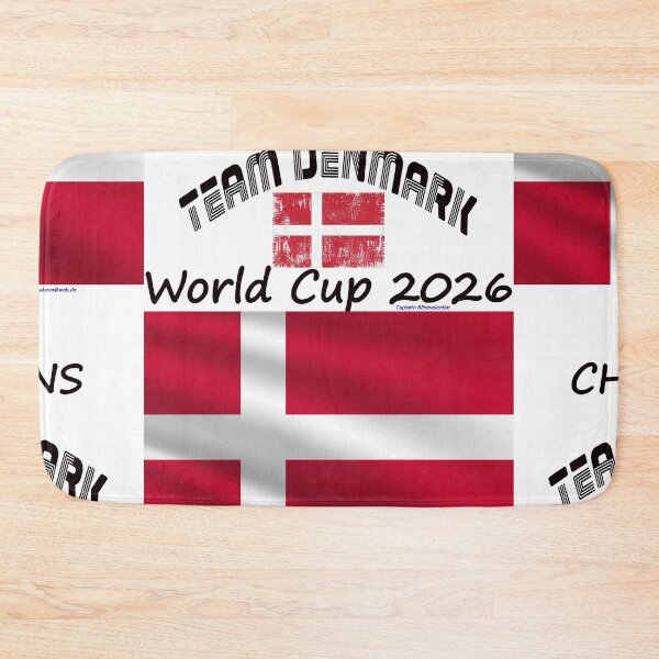 Aperçu de l'œuvre T-shirt de supporter du Danemark pour la Coupe du Monde de la FIFA, 2026 (DK) créée et vendue par cabevo.