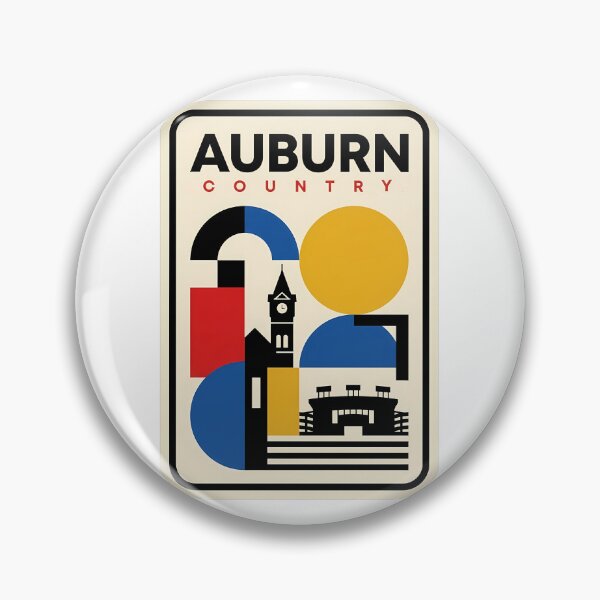 Item preview, Auburn Country Geometric College Town Landmarks designed and sold by k3rstman1.