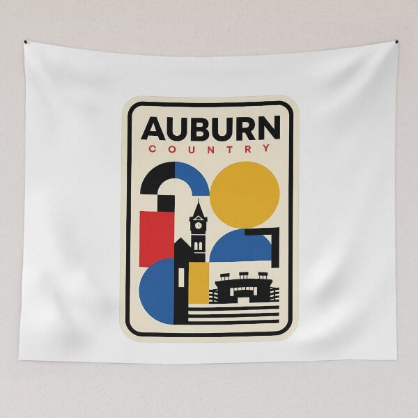 Item preview, Auburn Country Geometric College Town Landmarks designed and sold by k3rstman1.