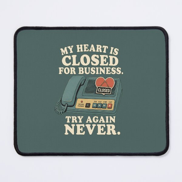 Item preview, Closed Heart Answering Machine Shirt designed and sold by Passionread.