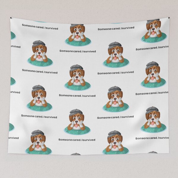 Item preview, Someone Cared. I Survived. | Rescue Dog Awareness designed and sold by Street Paws.