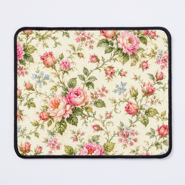 Item preview, Vintage Shabby Chic Pink Rose Floral Pattern designed and sold by Owcomm.