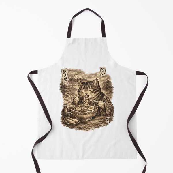 Item preview, Vintage Ramen Cat Engraving Shirt – Japanese Noodle Cat designed and sold by afr-saad.