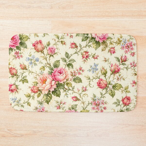 Item preview, Vintage Shabby Chic Pink Rose Floral Pattern designed and sold by Owcomm.