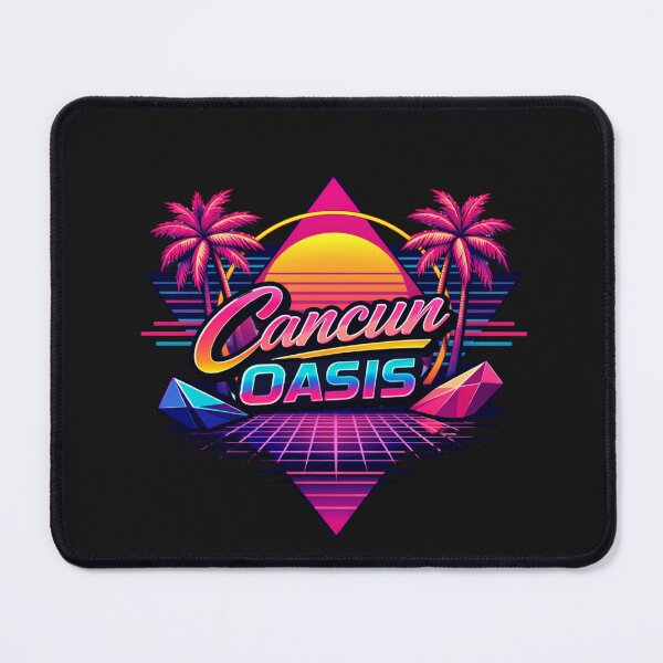 Item preview, Cancun Mexico Synthwave 80s Aesthetic Travel designed and sold by Tsugraf Designs.