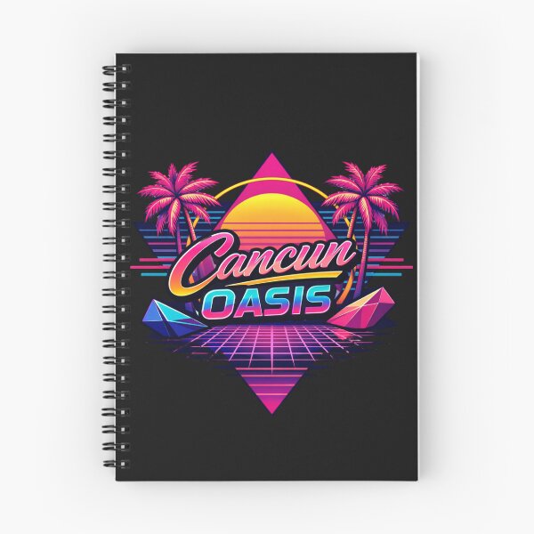Item preview, Cancun Mexico Synthwave 80s Aesthetic Travel designed and sold by Tsugraf Designs.