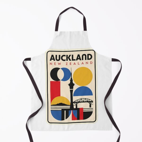 Item preview, Retro Auckland New Zealand Geometric Cityscape Skyline designed and sold by k3rstman1.