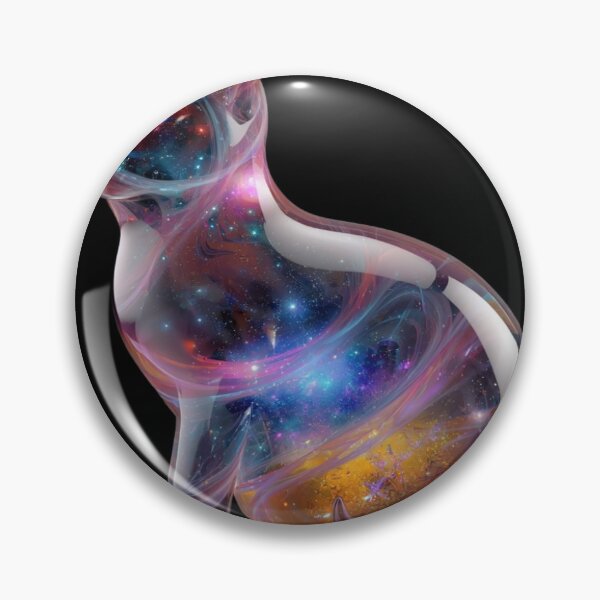 Item preview, Cosmic Galaxy Glass Cat Art Figurine designed and sold by ItzLacarth.