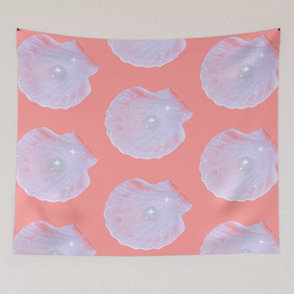 Item preview, Pastel Seashell Dream | Soft Girl Aesthetic Ocean Glow designed and sold by Rawafi Art Studio.