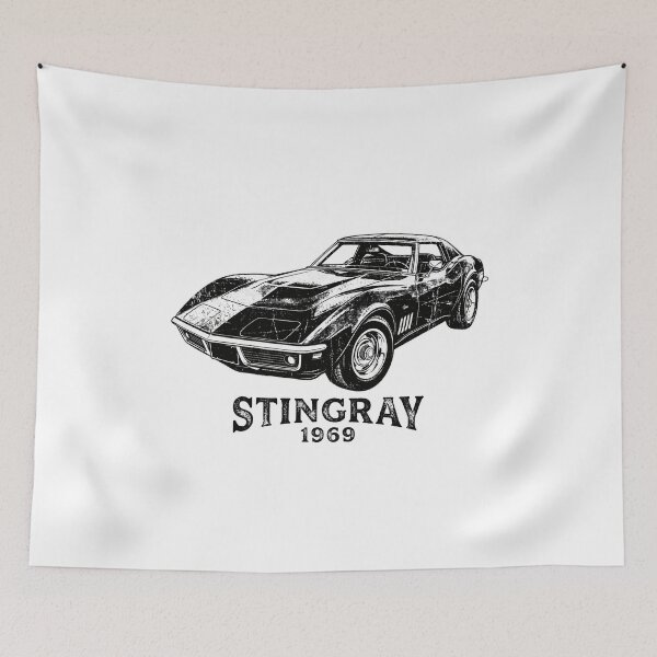 Item preview, 1969 C3 Stingray Distressed Vintage Black Coupe Muscle Car designed and sold by Off-Road-Zone.