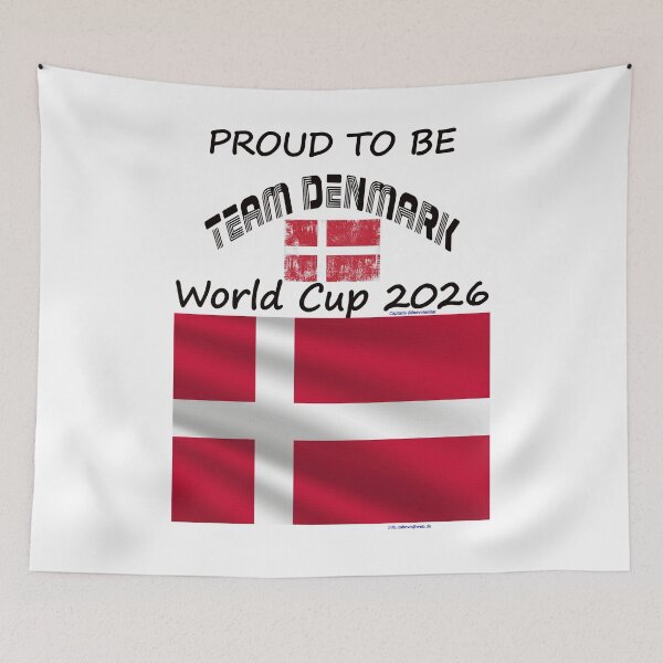 Item preview, Denmark Fan T‑Shirt world Soccer Cup 2026 DK outfit designed and sold by cabevo.
