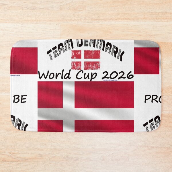 Aperçu de l'œuvre T-shirt de supporter du Danemark pour la Coupe du Monde de la FIFA, 2026 (DK) créée et vendue par cabevo.