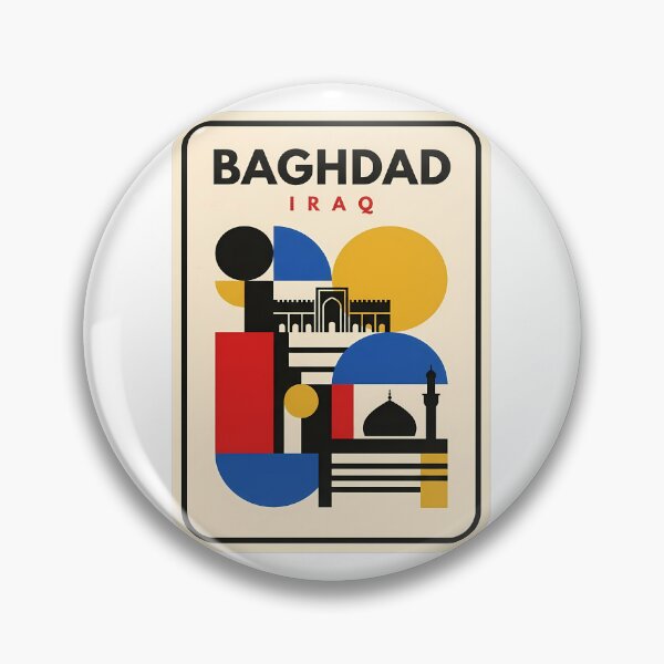 Item preview, Vintage Baghdad Iraq Geometric Mid Century Style designed and sold by k3rstman1.