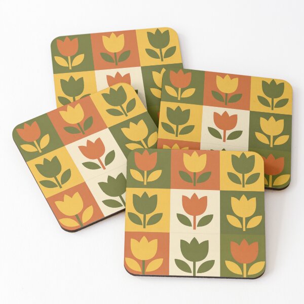 Item preview, Retro Mid Century Tulip Pattern designed and sold by Owcomm.